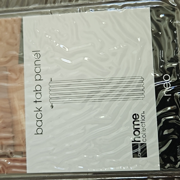 nip 2 j.c Penney home collection back tab panels 54 x 84 espresso studio - Picture 2 of 4